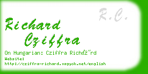 richard cziffra business card